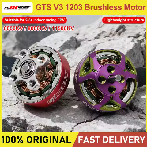 Rcinpower GTS V3 1203 Brushless Motor 11500KV 8000KV 6000KV for 2-3inch Propeller RC FPV Racing Dron