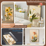 painting canvas wall decoration artภาพวาดตกแต่งที่อบอุ่นลายดอกทานตะวันจิตรกรรมฝาผนังหัวเตียงสำหรับร้