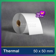 Thermal Label 50x50 mm Barcode Printer Sticker 50 x 50 1 Line 500Pcs Thermal Codeshop