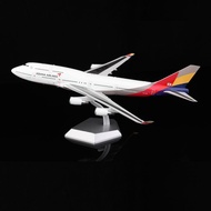 Air Plane SQ Wings 1: 200 Alloy Airplane Model Hanya Airlines B747-400 HL7428
