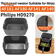 YOLANDA Air Fryer Tray, Silicone Non-Stick Baking Tray, High Quality Perforated Reusable Washable Si