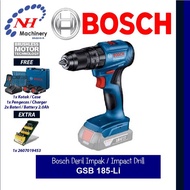 BOSCH GSB 185-LI - DERIL IMPAK BATERI / BATTERY IMPACT DRILL (TANPA KARBON / BRUSHLESS)