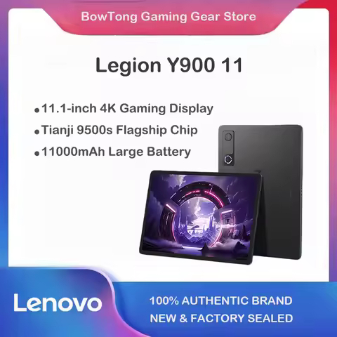 Lenovo Legion Y900 New 11.1" AI Gaming Tablet Dimensity 9500s High Refresh 4K Long Battery Entertain
