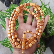 KAYU Tasbih 99 Pine Wood Tube Model - 10mm