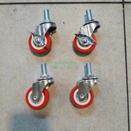 2 inch Pu Screw Wheels / Showcase Wheels (2Rem 2Plain)