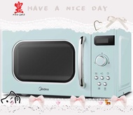 Midea AM820C2RA Quick Defrost Microwave Oven (21L) Light Blue