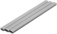 Wave Material Series OM-426 Plastic Material, Gray, Elongated Round Pipe, 0.3 x 0.6 inches (8 x 16 m