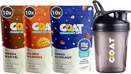 GoOAT Overnight Oats 2.07kg with Sipper Bottle | High Protein (24g, 17g) | Pack of 30 | No Refined S