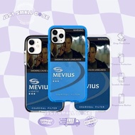 MEVIUs LIGHT CHARCOAL R0K0K CIGARET Bumper Clear Case Neon Casing for iPhone 17 PRO MAX 17 AIR 16 15