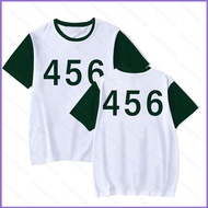 NS1 Squid Game T-shirt Short Sleeve Unisex Round Six Tops 456 218 067 Netflix Casual Sports Loose Te