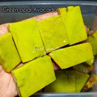 Green opal avocado stone, green opal avocado natura stone, agate stone
