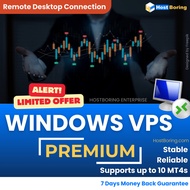 Forex Windows VPS Malaysia [Hosting Services] [Premium] | 7 Days Money Back Guarantee | Up to 10 MT4