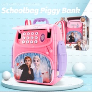 ATM Ketas Bag pack Kids Schoolbag ATM Machine Tabung Simpanan Safe Box Tabung password Mini ATM mach
