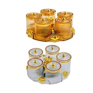 [szxflie3xh] Condiment Jars Dustproof Seasoning Boxes Elegant Candy Containers Food Storage for Hous