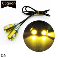 C5GOON 2Pcs Motorcycle LED Turn Signals Lights Eagle Eye Indicators Universal B7J2