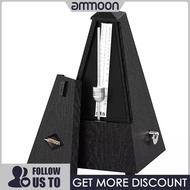 [ammoon]【โปรโมชั่น】Pyramid Metronome Metronome วัสดุ ABS สีดำ