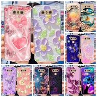 For LG G6 Plus Case LGM-G600K Phone Cases Popular Flower Soft Silicone Clear Protective Shell For LG