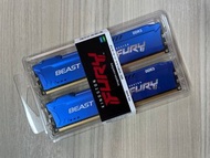 ⭐️【金士頓 HyperX FURY DDR3 1866 8GB (4GBx2)】⭐ 全新藍色/超頻/雙通道/終身保固