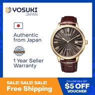 CITIZEN COLLECTION NJ0082-11W Automatic Simple Date Gold Brown Leather  Wrist Watch For Men from YOSUKI JAPAN / NJ0082-11W (  NJ0082 11W NJ008211W NJ00 NJ0082- NJ0082-1 NJ0082 1 NJ00821 )