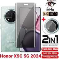 2IN1 Privacy Screen Protect Glass Film For Honor X9C HonorX9c X9 C X9B X9A X 9C HonorX9b HonorX9a 5G