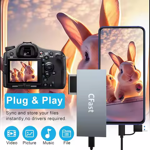 CFast Card Reader 5Gbps Memory Stick Pro Duo Adapter USB 3.0 USB C USB C CFast 2.0 Card Reader for C