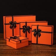 Factory Direct Sale Orange Bow Gift Box Birthday Christmas New Year Gift Box Tiandigai Gift Box