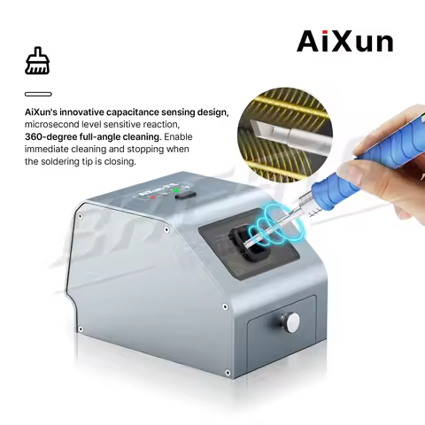 JC Aixun CM30 soldering iron tip cleaning machine For C210 C115 C245 T12 soldering iron tip automati