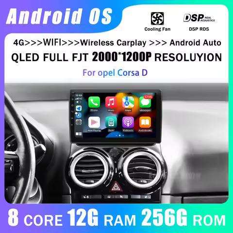 For Opel Corsa D 2007-2012 Android Auto Car Radio Stereo Multimedia Player Navigation GPS WIFI Carpl