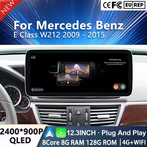 Android 15 Car Radio FOR Mercedes Benz E Class W212 2009 - 2015 Video Multimedia Player 4G WiFi Car