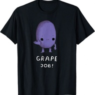 Funny Grape Job! T-Shirt Great Job! Grape Pun Fruit Shirt.