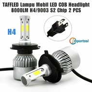 TAFFLED H4 LED COB 8000LM /9003 S2 Car Headlight Chip 2 PCS