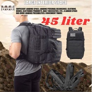 45L Army Military Outdoor School Camping Travel Attack Tactical Backpack Bag Trekking Hiking sport B