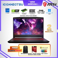 MSI Katana GF66 11UE-855MY Gaming Laptop i7-11800H|RTX3060 6GB|15.6" FHD 144Hz|16GB|512GB|W11H|MOHS - 9S7-158112-855