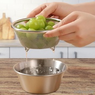 [Haluoo] Dryer Basket Set Storage Basket Kits Handheld Easy Clean Fruit Washer Dryer Salad Maker Bowl for Accessories Shop Foods Chef