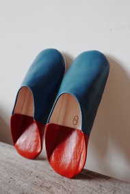 摩洛哥手工小羊皮室內氣墊軟拖鞋-情迷摩洛哥