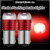 1156 Car Motorcycle Brake Light Bulb Tail Strobe Flash Flashing  LED Projector Bulbs Red