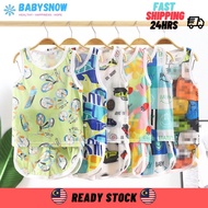 Baju Baby Clothing Singlet Set Baby Sleeveless Set Baju Bayi Budak Musim Panas Summer Baby Boy