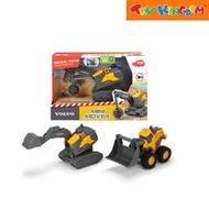 Dickie Toys Construction Volvo Mini Mover Backhoe Vehicle