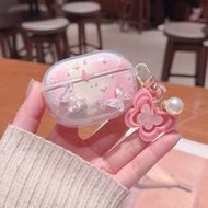 เคสป้องกันลายผีเสื้อสีชมพูใสสุดน่ารักสำหรับ Buds 6 Active/5/6S/7S/8Pro, เคสหูฟังไร้สายบลูทูธใหม่สำหร