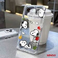 MINISO Snoopy Autumn Clear TPU Phone Case For IPhone 17/17 Pro/17 Pro Max/17 Air/16/15/14/13/12/11/X