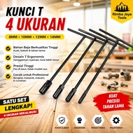 T-WRENCH SET 4 PCS T-SOCKET WRENCH 8, 10, 12, 14 mm KEY ELLKA/ T-WRENCH T-SOCKET WRENCH