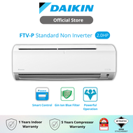 (NEW Model) DAIKIN Standard Non Inverter Air Conditioner (FTV-PB R32) 2.0HP - FTV50PB / RV50PB-3WM