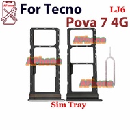 For Tecno Pova 7 4G LJ6 Pova 7 Neo 4G Sim Card Tray Slot