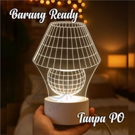 ACRYLIC SLEEP LAMP / ROOM DECORATIVE LAMP / 3mm ACRYLIC LAMP / 3 COLOR SLEEP LAMP / BY ZAMZA ACRYLIC