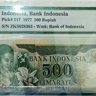 Langka PMG67 EPQ 500 Rupiah 1977 Anggrek