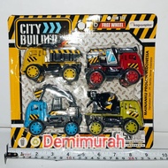 Quality toy sale of city buldi mining cars, contents 4