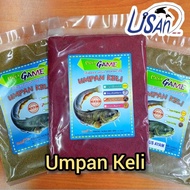 UMPAN KELI DEDAK IKAN KELI/ DEDAK USUS AYAM, KAMBING, SOYA CACING