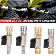 DREAMFOREST Stainless Steel High Pressure Washer Ball Valve 3/8" Male & Female On/Off Water Flow Con
