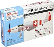 AZ Model AZM7514 Swiss Air Force P-51B Mustang "Overseas" Plastic Model