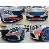 Mercedes Benz w205 w213 C43 C63 E43 AMG BB carbon fiber front lip splitter diffuser skirt body kit b